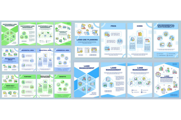 Effective Land Management Brochure Template Set for Modern Needs