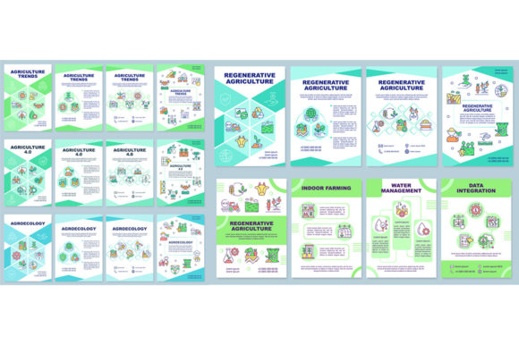 Enhance Your Agricultural Marketing with the Agriculture Trends Brochure Template Set