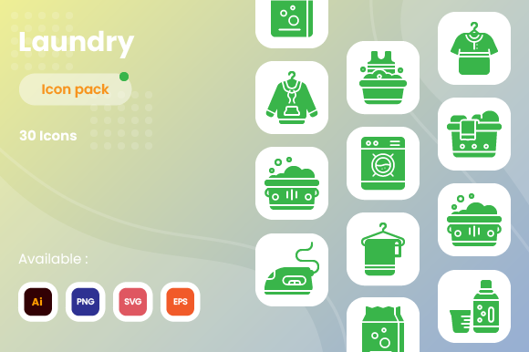 Laundry: A Fresh and Unique Icon Set for Modern Design