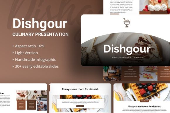 Mastering Visual Storytelling with Dishgour: A Versatile Presentation Template