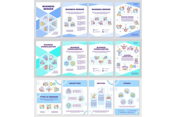 Streamline Your Business Merger with the Business Merger Brochure Template Set