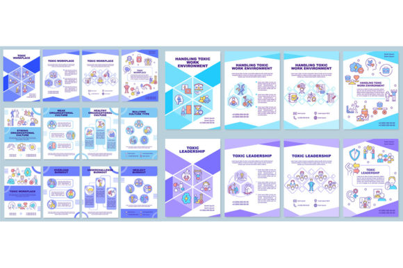 Toxic Workplace Brochure Templates