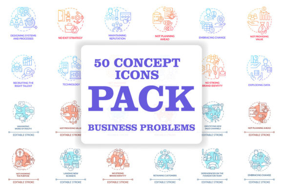 Understanding Common Business Problems Icons