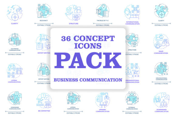 Understanding the Business Communication Concept Icons Set: A Comprehensive Guide