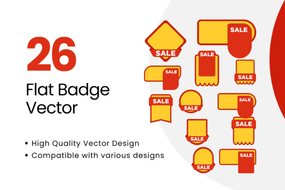 Unlocking the Potential of 26 Flat Badge Vector for Modern Design